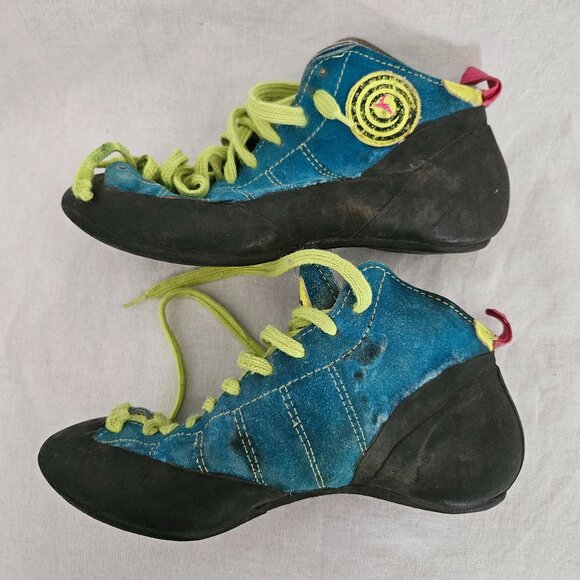 Boreal Joker Blue Suede Lace-Up Climbing Shoes - UK 5 / EU 38 - Picture 1 of 16